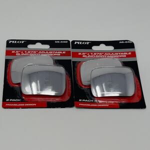 Pilot MI-440 4 Pack 2.5" x 1.875" Adjustable Blind Spot Mirrors - NEW!